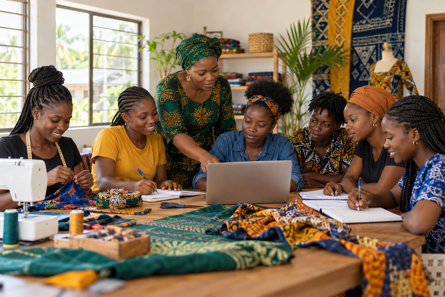 Fictional Rising Liberia Foundation entrepreneurship training session